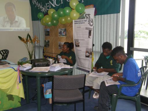 OAG staff preparing for the Parliament Open Day (Photo OAG)